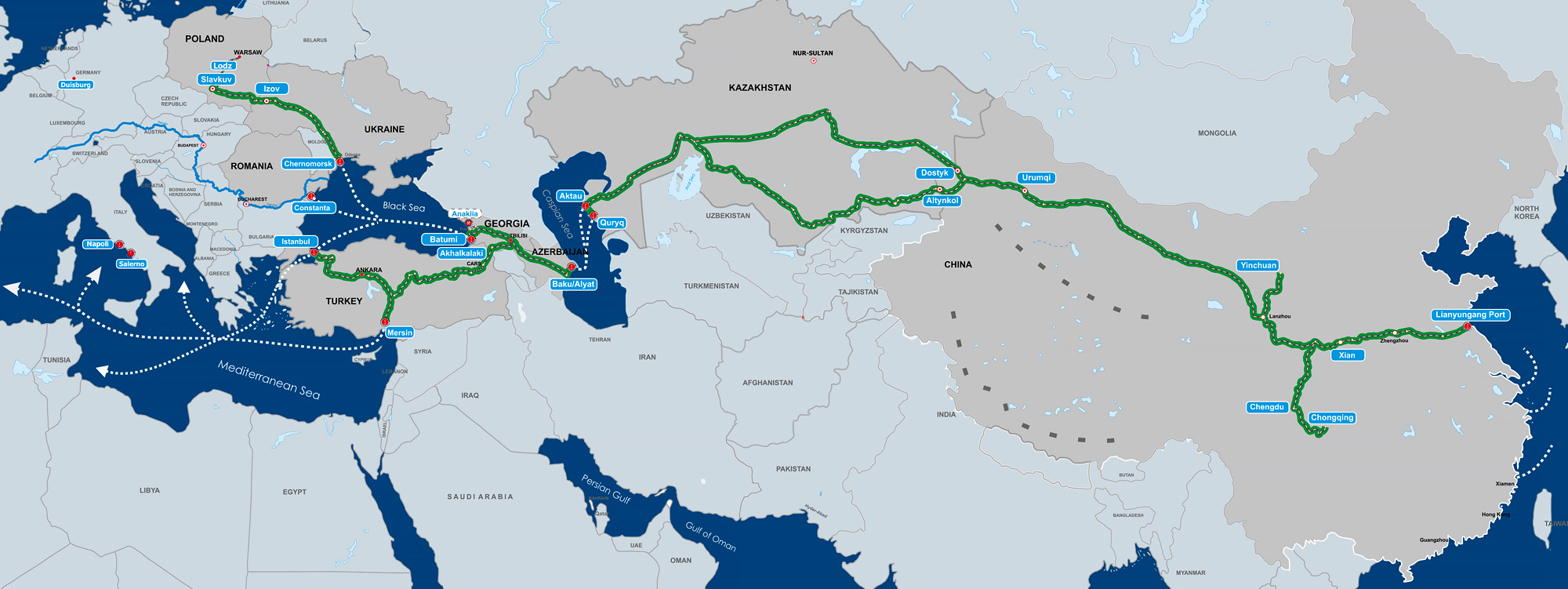 Azərbaycan və “Kəmər və Yol” Təşəbbüsü: regional nəqliyyat mərkəzi olma yolunda